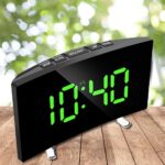 ⁦Horloge et réveil thermomètre de table electronique lumineux DT-6507⁩ - الصورة ⁦3⁩