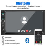 ⁦DVD Mp5 Auto-radio écran tactile 7 Pouce Bleutooth. USB AUX .CARD SD. Standard⁩ - الصورة ⁦3⁩