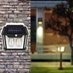 ⁦Applique murale solaire étanche pour petite maison, fil Rett à induction, lumière chaude, cour, villa, jardin, extérieur⁩ - الصورة ⁦8⁩