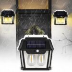 ⁦Applique murale solaire étanche pour petite maison, fil Rett à induction, lumière chaude, cour, villa, jardin, extérieur⁩ - الصورة ⁦9⁩