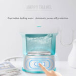 ⁦Bouilloire Électrique Pliable en Silicone Alimentaire avec Gobelet Pliable – غلاية مياه قابلة للطي ومحمولة⁩ - الصورة ⁦5⁩