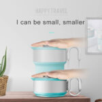 ⁦Bouilloire Électrique Pliable en Silicone Alimentaire avec Gobelet Pliable – غلاية مياه قابلة للطي ومحمولة⁩ - الصورة ⁦4⁩