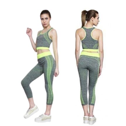 Tenue de sport Extensible 2 Pcs Soutien-G Et Pantalon de Fitness