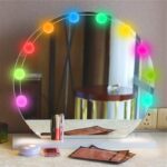 ⁦Chende Lampe Miroir RGB 10 psc mural Hollywood style⁩ - الصورة ⁦3⁩