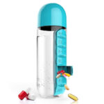 ⁦Organisateur de médicaments et bouteille d'eau portable 600ML⁩ - الصورة ⁦5⁩