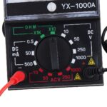 ⁦Multimètre Portable avec une paire de stylos de Test pour mesurer la tension DC AC et le courant continu YX-1000A⁩ - الصورة ⁦4⁩