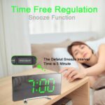 ⁦Horloge et réveil thermomètre de table electronique lumineux DT-6507⁩ - الصورة ⁦4⁩