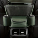 ⁦Sac de rangement central en cuir pour siège avant de voiture⁩ - الصورة ⁦2⁩