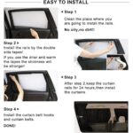 ⁦PACK 4 Pcs Rideau glissé de fenêtre Protection UV pour Voiture – ستار نوافذ جانبية في السيارة 4 قطع⁩ - الصورة ⁦6⁩