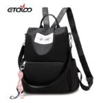 Sac à dos oxford Antivol étanche Pour Femme – Noir