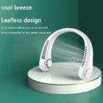 ⁦Ventilateur de cou portable 3 vitesses rechargeable USB,⁩ - الصورة ⁦5⁩