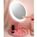 ⁦Miroir de maquillage de bureau avec lampe⁩ - الصورة ⁦3⁩