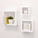 ⁦3 Étagères Murale en Bois de Décoration Forme Carrée⁩ - الصورة ⁦4⁩