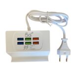 ⁦Station De Charge Rapide USB Avec 6 Prises et support Smart-phone - قاعدة شحن سريعة مع 6 مقابس، حامل هاتف⁩ - الصورة ⁦5⁩