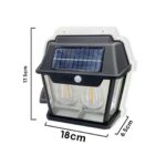 ⁦Applique murale solaire étanche pour petite maison, fil Rett à induction, lumière chaude, cour, villa, jardin, extérieur⁩ - الصورة ⁦6⁩