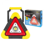 ⁦Triangle D'alerte Torche LED 10W Multifonctionnelle Chargé Avec L'énergie Solaire HB-6609⁩ - الصورة ⁦4⁩