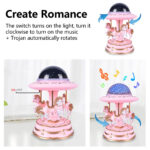 ⁦Carrousel Music Box avec projecteur ciel étoilé⁩ - الصورة ⁦3⁩