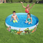 ⁦Piscine Dinosaure Ronde en Vinyle et PVC 244x46cm⁩ - الصورة ⁦4⁩