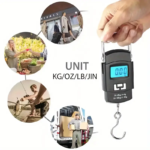 ⁦Balance à bagages numérique portable avec écran LCD 50KG/10G WH-A08⁩ - الصورة ⁦3⁩