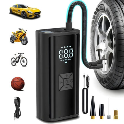 Compresseur d’Air Portatif Digital pour Voiture 12V 150psi – جهاز نفخ العجلات