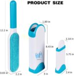 ⁦Brosse double face pour enlever les poils d’animaux, la poussière et les peluches, vêtements, meubles, canapé, tapis – فرشاة لإزالة شعر الحيوانات الأليفة والغبار والوبر⁩ - الصورة ⁦6⁩
