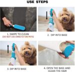 ⁦Brosse double face pour enlever les poils d’animaux, la poussière et les peluches, vêtements, meubles, canapé, tapis – فرشاة لإزالة شعر الحيوانات الأليفة والغبار والوبر⁩ - الصورة ⁦4⁩