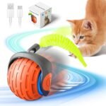 Jouets interactifs pour chat boule roulante électrique – لعبة القطط الكرة المتدحرجة الكهربائية
