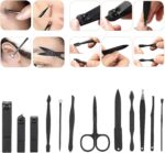 ⁦Ensembles 12 pcs de coupe-ongles professionnels en acier inoxydable⁩ - الصورة ⁦6⁩