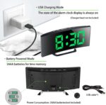 ⁦Horloge et réveil thermomètre de table electronique lumineux⁩ - الصورة ⁦2⁩
