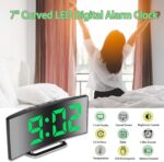 ⁦Horloge et réveil thermomètre de table electronique lumineux⁩ - الصورة ⁦3⁩