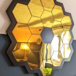 ⁦Décoration murale miroir Abeille Miroir Acrylic 40 Cm / 45 Cm⁩ - الصورة ⁦8⁩