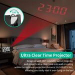 ⁦Horloge Numérique avec Projecteur LED – ساعة رقمية مع جهاز عرض⁩ - الصورة ⁦8⁩