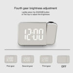 ⁦Réveil numérique intelligent avec projecteur 180° TempéRature USB , Snooze DS-8590L⁩ - الصورة ⁦3⁩