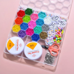 ⁦Ensemble de fabrication de bijoux Pour enfant 24 grilles en forme de ruche d'abeille⁩ - الصورة ⁦4⁩