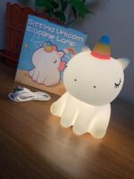 ⁦Veilleuse en Silicone Forme Unicorne pour Chambre d’enfant Rechargeable⁩ - الصورة ⁦8⁩