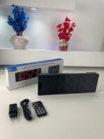 ⁦Horloge Numérique Murale et Table LED à Éclairage Bleu Inférieur – ساعة رقمية للحائط و المكتب بإضاءة سفلية زرقاء⁩ - الصورة ⁦7⁩