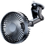⁦Ventilateur de Voiture Portable avec Fixation Par Ventouse – مروحة سيارة⁩ - الصورة ⁦5⁩
