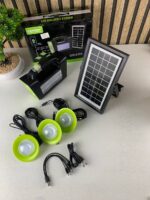 ⁦Kit Panneau Solaire portable avec Torche LED Rechargeable et 3 Lampes – طقم مصباح يعمل بالطاقة الشمسية⁩ - الصورة ⁦7⁩
