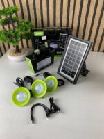 ⁦Kit Panneau Solaire portable avec Torche LED Rechargeable et 3 Lampes – طقم مصباح يعمل بالطاقة الشمسية⁩ - الصورة ⁦6⁩
