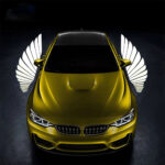 ⁦Projecteur LED en forme d’ailes d’ange pour rétroviseur latéral de voiture – أضواء خارجية للسيارة على شكل أجنحة⁩ - الصورة ⁦5⁩