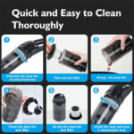 ⁦Aspirateur de voiture sans fil 10000PA Rechargeable – مكنسة كهربائية لاسلكية⁩ - الصورة ⁦5⁩