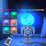 ⁦Lampe Astronaute lunaire avec télécommande et LED 16 couleurs – مصباح رجل الفضاء⁩ - الصورة ⁦5⁩