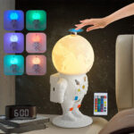 ⁦Lampe Astronaute lunaire avec télécommande et LED 16 couleurs – مصباح رجل الفضاء⁩ - الصورة ⁦6⁩