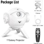 ⁦Projecteur Galaxie Astronaute éclairage étoilé réglable à 360° avec télécommande – جهاز عرض نجوم ومكبر صوت⁩ - الصورة ⁦2⁩
