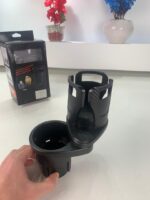 ⁦Porte-Gobelet Voiture Extensible 2-en-1 avec Base Rotative à 360° – حامل أكواب مزدوج قابل للتوسيع⁩ - الصورة ⁦10⁩