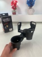 ⁦Porte-Gobelet Voiture Extensible 2-en-1 avec Base Rotative à 360° – حامل أكواب مزدوج قابل للتوسيع⁩ - الصورة ⁦9⁩