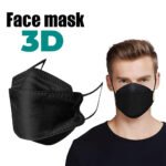 Lot de 20Pcs Bavettes 3D FFP2 à Quatre couches - علبة كمامات سوداء عالية الجودة