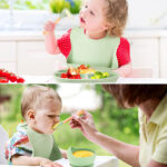 ⁦Lot de 6 accessoires d’alimentation en silicone pour bébé – طقم تغذية للأطفال⁩ - الصورة ⁦4⁩