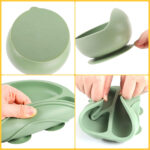⁦Lot de 6 accessoires d’alimentation en silicone pour bébé – طقم تغذية للأطفال⁩ - الصورة ⁦2⁩