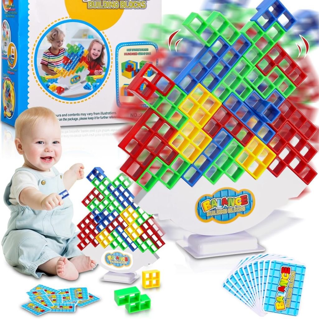 Balanceblocks-CNC-2.jpg Jeu d'Équilibre Tetra Tower Balance Building Blocks – لعبة توازن - الصورة 1